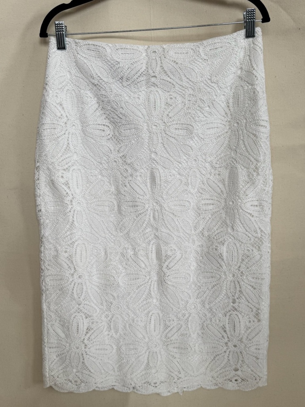 NWT Talbots White Lace Pencil Skirt - Women